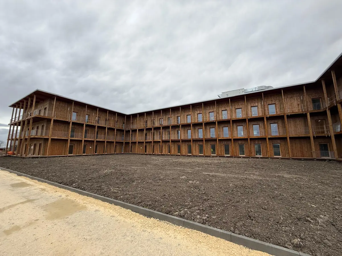 Bâtiment entièrement construit en ossature bois